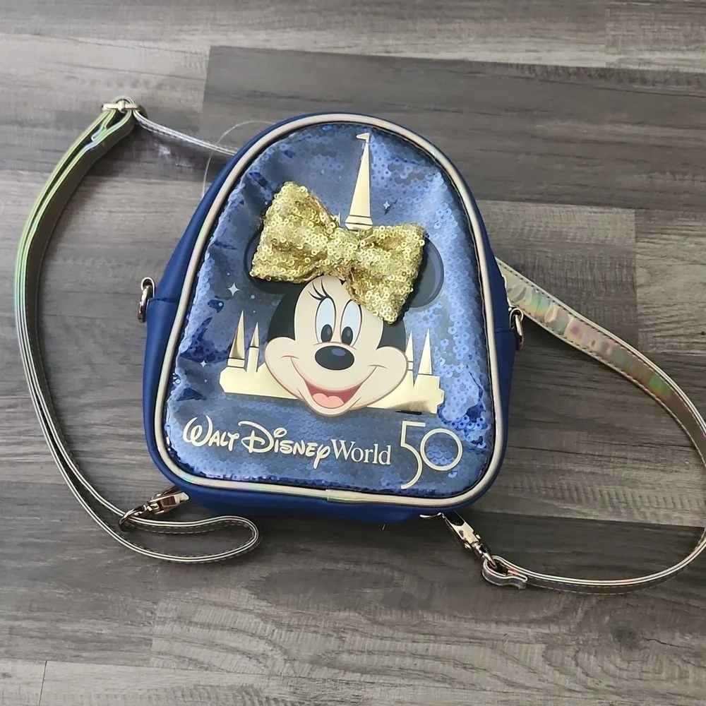 Disney World 50th Anniversary Minnie Mouse Backpack NEW